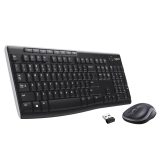 Logitech MK270 keyboard Mouse included Home RF Wireless QWERTY US International Black