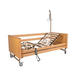 rehabilitation and care bed CAREBED PREMIUM wooden bed surface