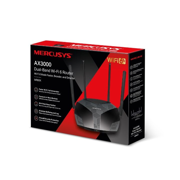 Mercusys AX3000 Dual-Band Wi-Fi 6 Router