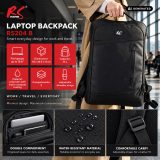 NanoRS Zaino per laptop 15.6 nero 42x28.5x14 impermeabile RS204 B