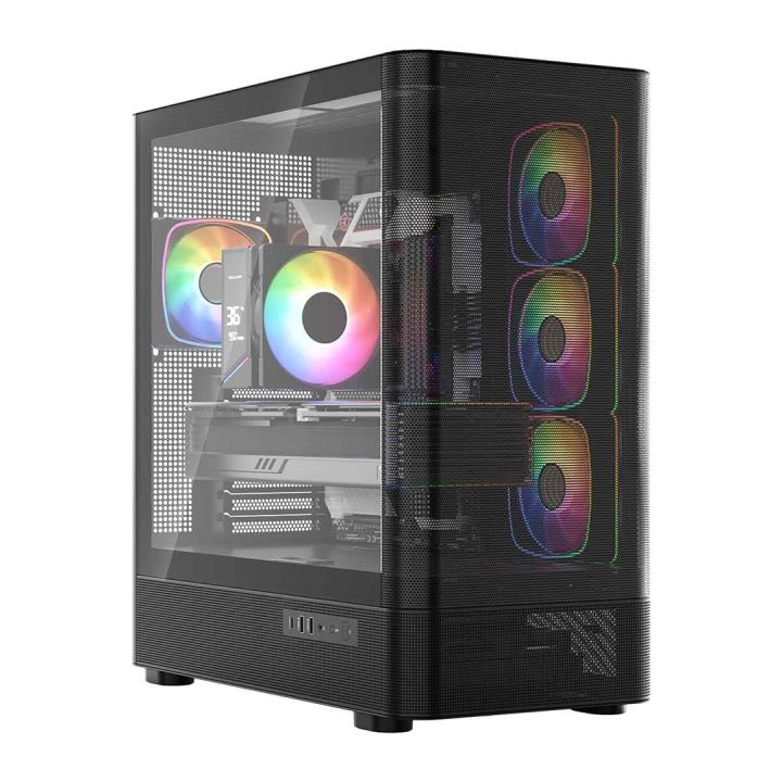 MODECOM Volcano Volcano AQ300 ARGB Midi Black