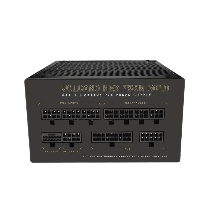 MODECOM Power Supply VOLCANO HEX GOLD 750W ATX3.1