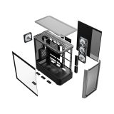 MODECOM Volcano Volcano AQ300 ARGB Midi Black