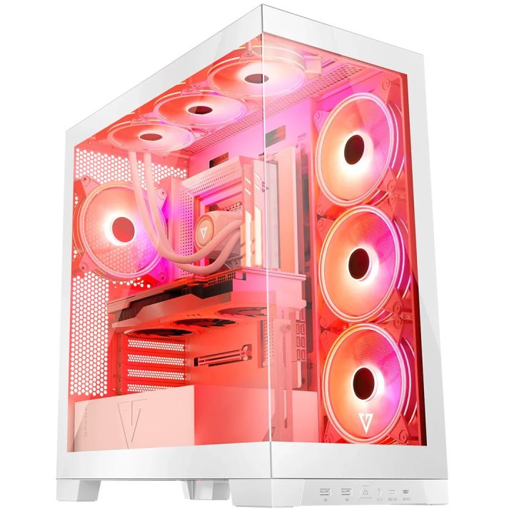 Modecom Volcano SPACE APEX ARGB MIDI Midi Tower White