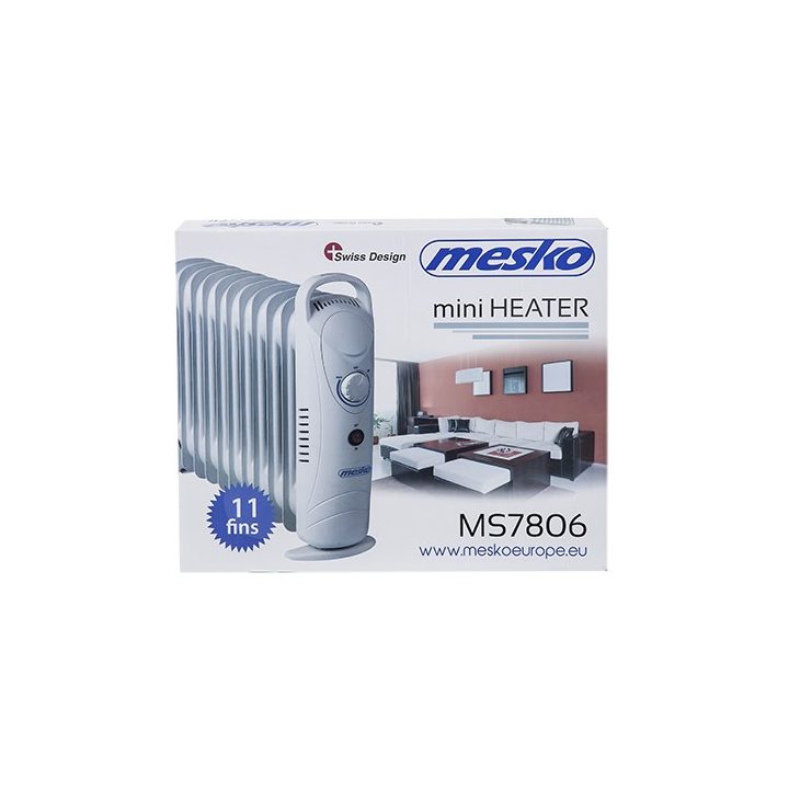 Mesko MS 7806 electric space heater Oil electric space heater Indoor White 1200 W