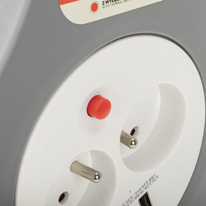 Montis Przedłużacz domowy zwijany z USB 10m MT188 2 AC outlet(s)