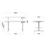 Electric desk MA-Leader 7.6 White