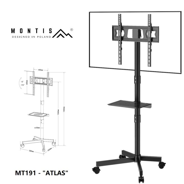 Montis Mobilny uchwyt do TV - MT191 ATLAS 152.4 cm (60 )