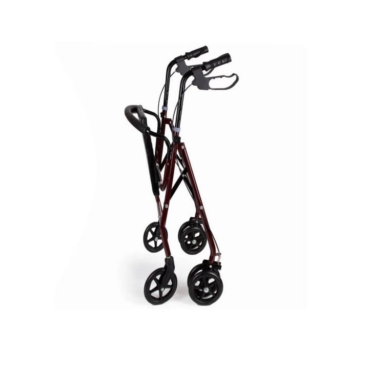 Four-wheel walker with seat function