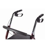 Four-wheel walker with seat function