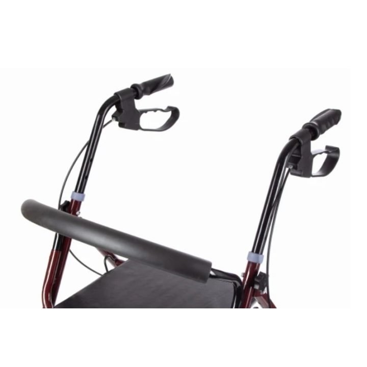 Four-wheel walker with seat function