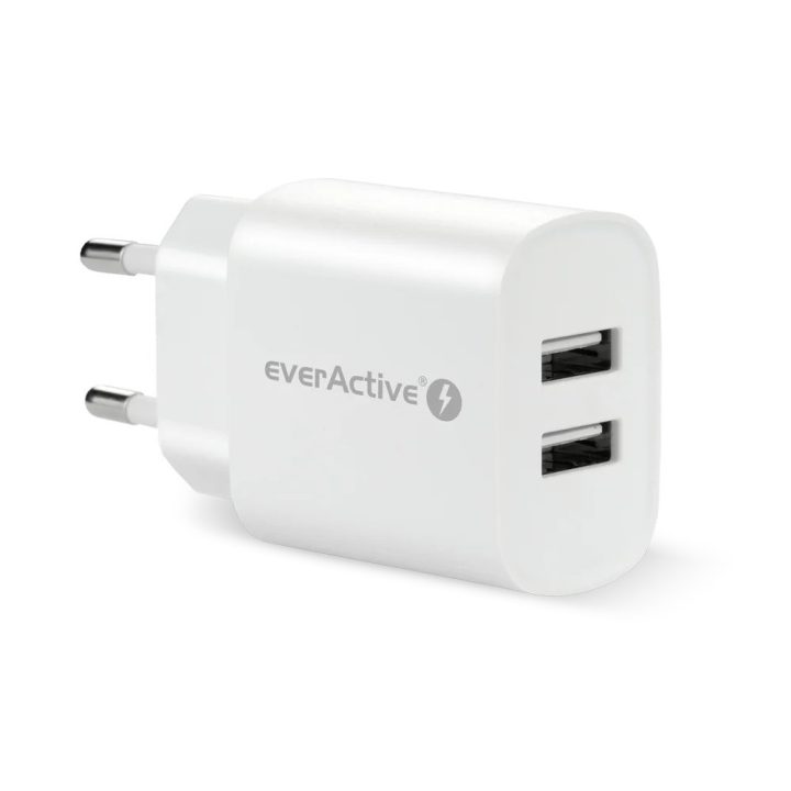Charger EVERACTIVE 2 x USB 2.4A white