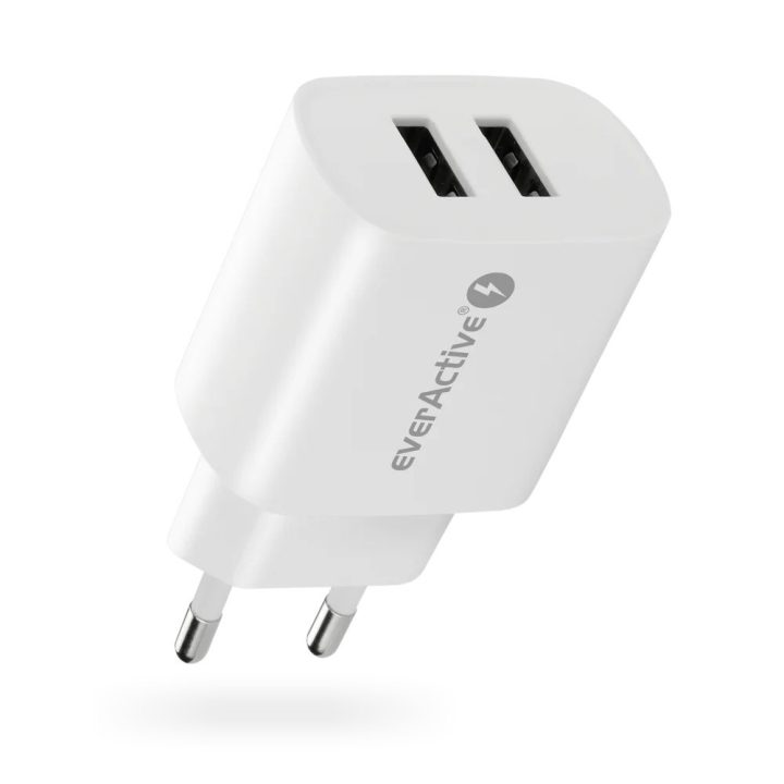 Charger EVERACTIVE 2 x USB 2.4A white