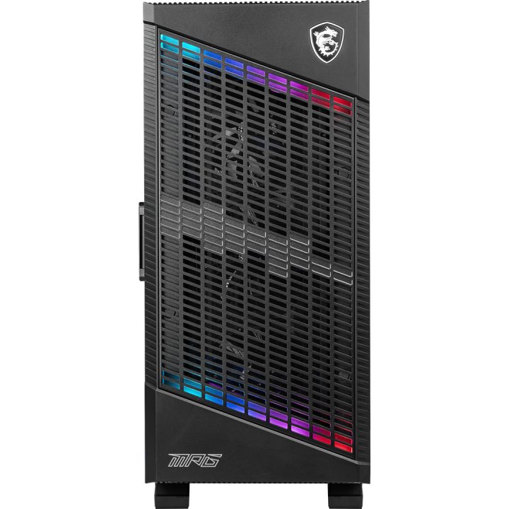 MSI MPG VELOX 100P AIRFLOW Mid Tower Gaming Computer Case 'Black 3x 120mm Fan + 1x 120mm ARGB Fan ARGB light strip USB Type-C 1x