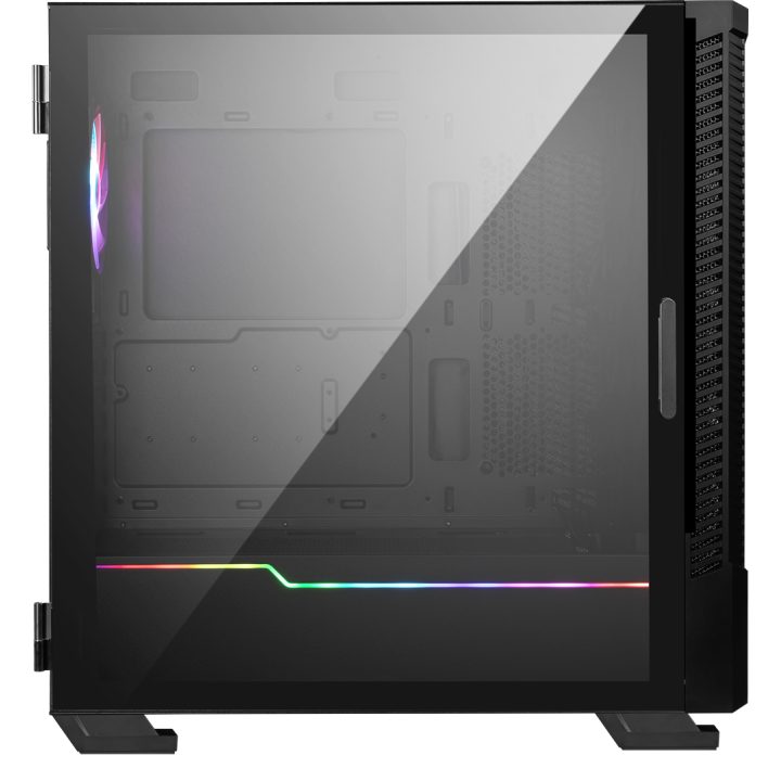 MSI MPG VELOX 100P AIRFLOW Mid Tower Gaming Computer Case 'Black 3x 120mm Fan + 1x 120mm ARGB Fan ARGB light strip USB Type-C 1x