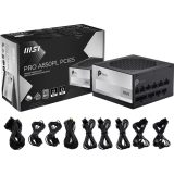 MSI PRO A850PL PCIE5 850W 120mm 80 Plus Platinum aPFC power supply