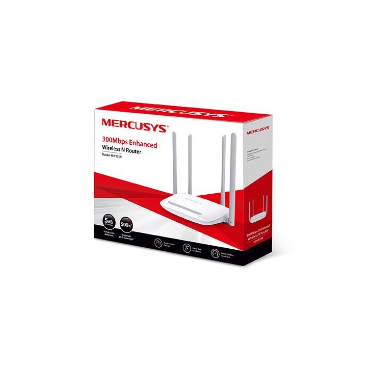 Mercusys MW325R wireless router Single-band (2.4 GHz) Fast Ethernet White