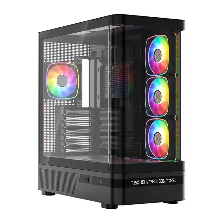 MODECOM Volcano Volcano AQ200 ARGB Midi Black