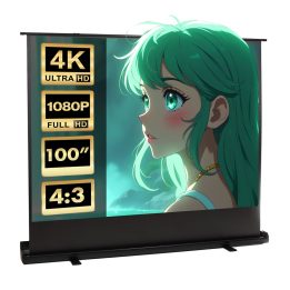 Maclean MC-211 Portable Projection Screen Compact Floor 100 4:3