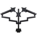 Maclean MC-811 Monitor Bracket Desk Mount Holder For 3 LCD LED Monitors USB 17'' - 27 3 x 7kg VESA