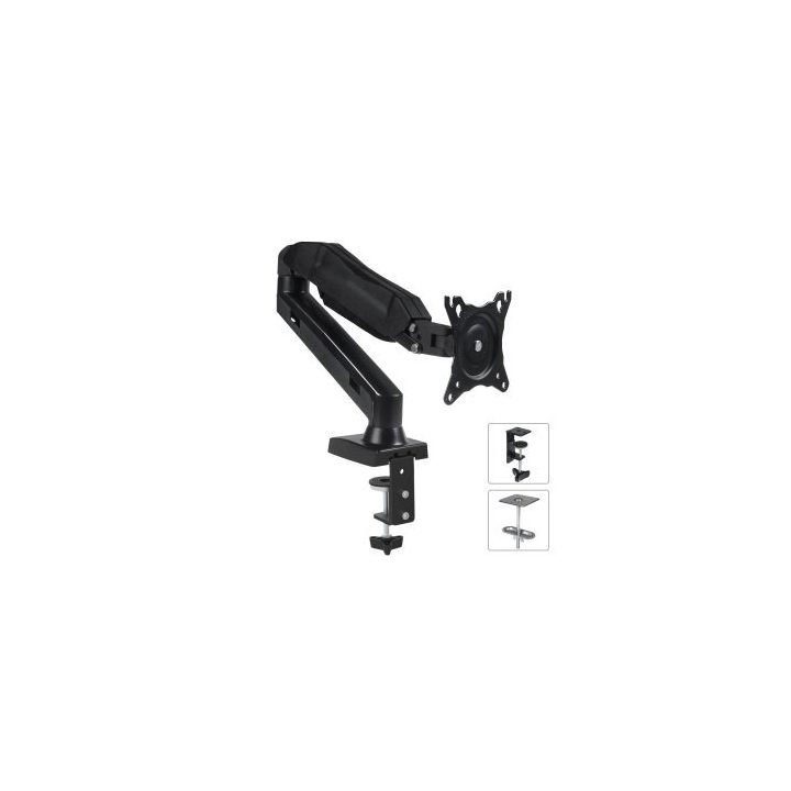 Maclean MC-860 monitor mount / stand 68.6 cm (27 ) Black Desk