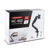 Maclean MC-860 monitor mount / stand 68.6 cm (27 ) Black Desk