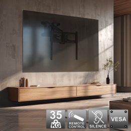 Maclean MC-891 Electric TV Wall Mount Bracket with Remote Control Height Adjustment 37'' - 70 max. VESA 600x400 up to 35kg Above
