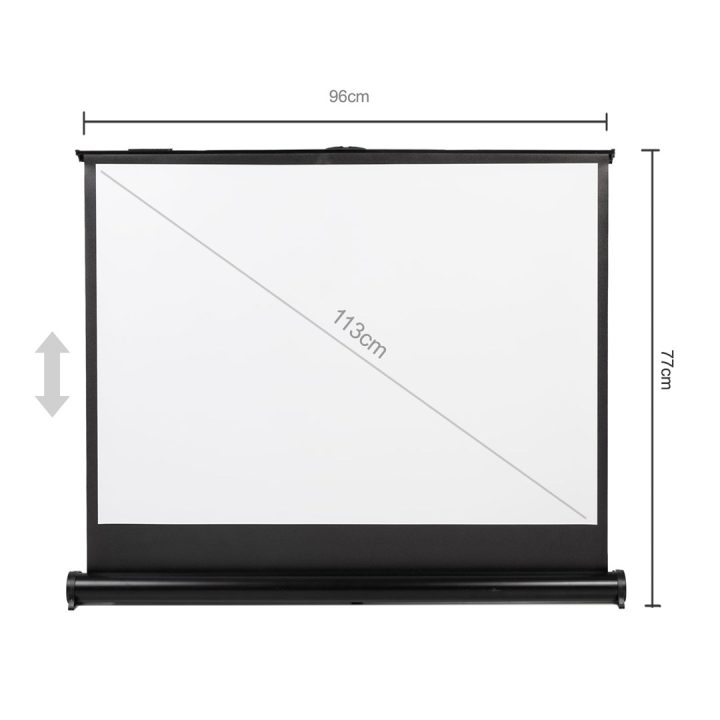 Maclean MC-961 Portable Projection Screen Compact 45 4:3 Free-Standing Office Cinema
