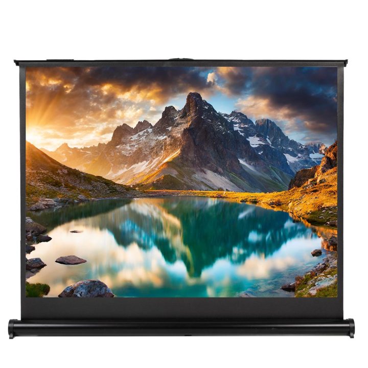 Maclean MC-961 Portable Projection Screen Compact 45 4:3 Free-Standing Office Cinema