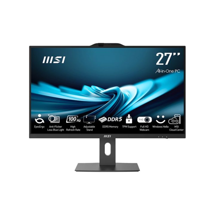 MSI Pro AP272P Intel® Core™ i7 68.6 cm (27 ) 1920 x 1080 pixels All-in-One PC 16 GB DDR5-SDRAM 1 TB SSD Windows 11 Pro Wi-Fi 6 (