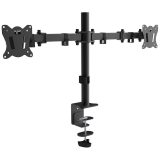 Montis Uchwyt monitorowy podwójny Everest 13-27 MT015 68.6 cm (27 ) Black Desk