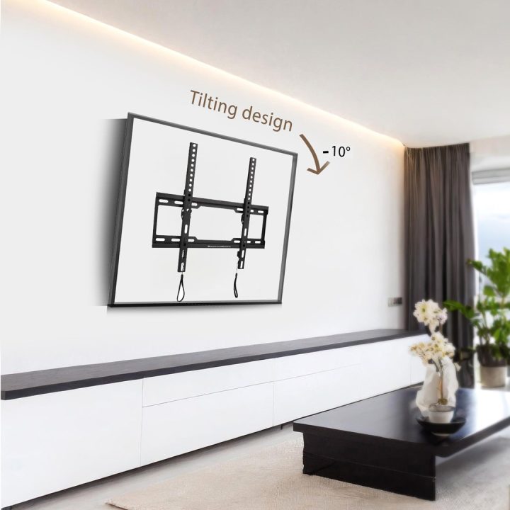 Maclean TV MC-412 Wall Mount Bracket 32 -70 VESA 400x400 45kg Tilting Universal Adjustable Spirit Level Mounting Accessories