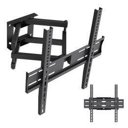 Maclean TV Mount / Bracket max VESA 400x400 32-70 up to 40 kg black tilt adjustment +12°–-12° and swivel adjustment +60°–-60° MC