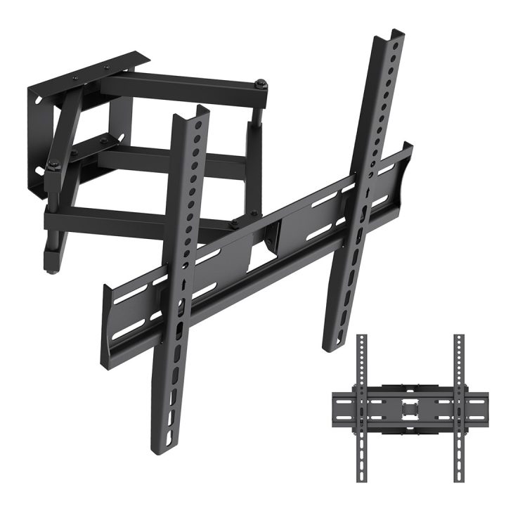 Maclean TV Mount / Bracket max VESA 400x400 32-70 up to 40 kg black tilt adjustment +12°–-12° and swivel adjustment +60°–-60° MC