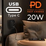 Maclean current socket x2 + 4xUSB splitter with 2 sockets 2xUSB A 2xUSB C PD 20W 1x16A + 1x6A MCE249 F/B