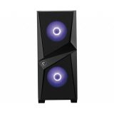 MSI MAG FORGE 100M Mid Tower Gaming Computer Case 'Black 2x 120mm ARGB PWM Fan 1x 120mm Fan 1-6 ARGB Hub Mystic Light Sync Tempe
