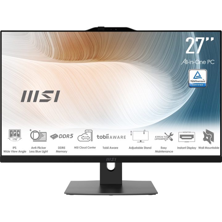 MSI Modern AM272P 1M-1293XEU All-in-One PC/workstation Intel Core 5 120U 68.6 cm (27 ) 1920 x 1080 pixels 16 GB DDR5-SDRAM 512 G