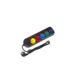 Maclean MCE204M power extension 1.5 m 5 AC outlet(s) Indoor Black Multicolour
