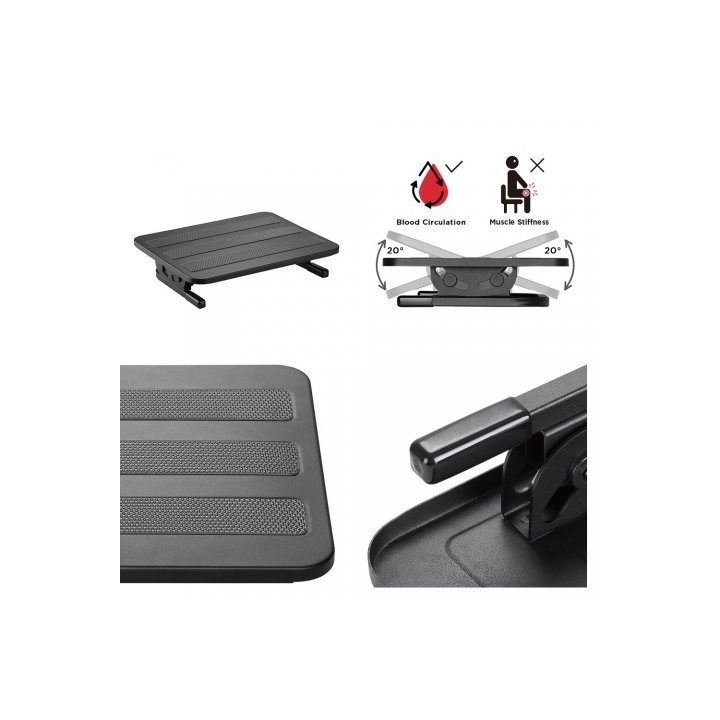 Maclean MC-831 foot rest Black
