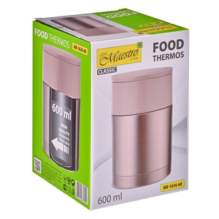 Dinner thermos Maestro MR-1636-60 600 ml pink