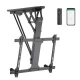 Maclean electric ceiling mount for TV TUYA support max VESA 600x400 for sloping walls remote control 32 -70 35kg MC-880T