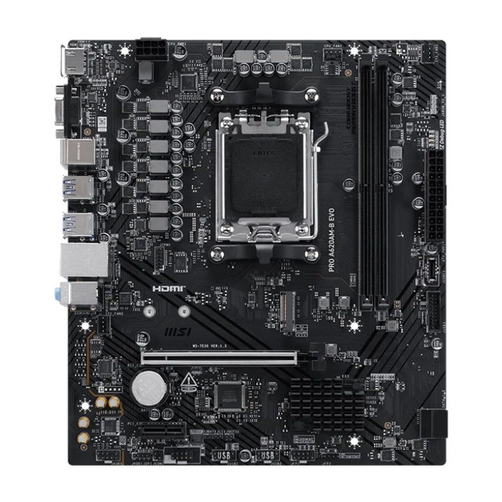 MSI PRO A620AM-B EVO motherboard AMD A620A Socket AM5 micro ATX