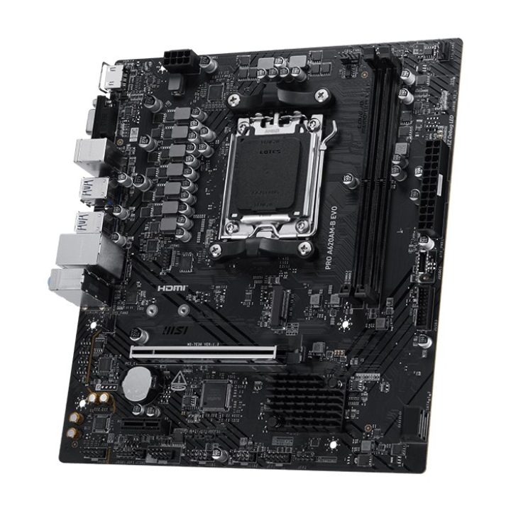 MSI PRO A620AM-B EVO motherboard AMD A620A Socket AM5 micro ATX