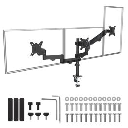 Maclean 3 monitor mount gas spring 17 -27 2-8kg black MC-137