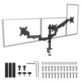 Maclean 3 monitor mount gas spring 17 -27 2-8kg black MC-137