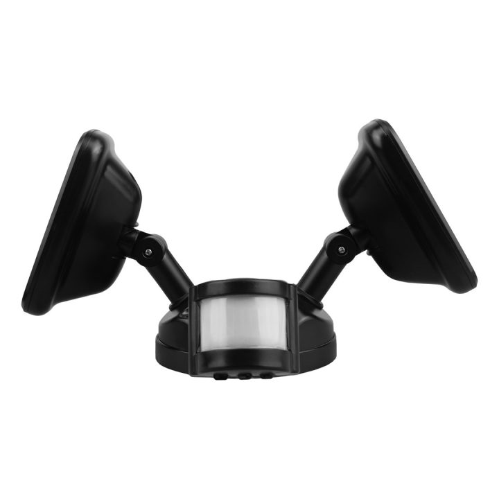 Maclean LED wall lamp with PIR sensor 20W 1500lm IP65 neutral white 4000K black MCE524 B
