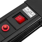 Maclean power strip 10 outlet extension cord 2 switches protection and overload indication 3680W MCE10