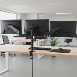 Maclean 3 monitor mount gas spring 17 -27 2-8kg black MC-137