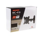 Maclean MC-416 TV Monitor Wall Mount 13 -32 30kg Tilt Rotate max. VESA 100x100 Black Powder Coating LED OLED LCD Universal Brack