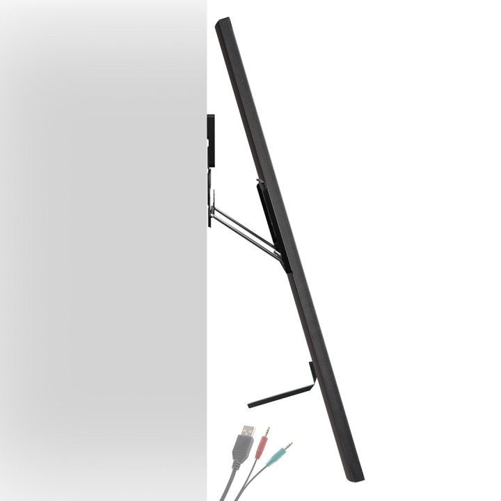 Maclean MC-481 Ultra Flat Slim TV Wall Mount Bracket Holder for 37-80 Flat Curved up to 75kg Max. VESA 600x400 Universal TV Moun